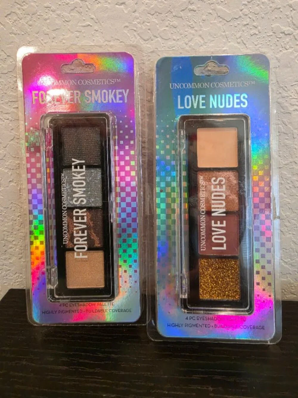 2 PK. UNCOMMON COSMETICS EYESHADOW PALETTE GLITTER CONTOUR GLAM.